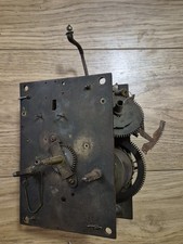 Antique Brass Longcase 8 Day Clock Movement Bell Stand Hammer Spare 12x17cm T20