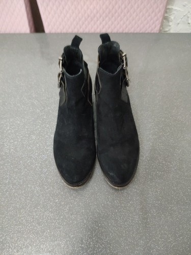 Women black suede - black, bertie