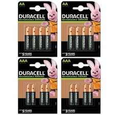 Duracell Rechargeable Batteries AA AAA Ultra Plus NiMH Duralock Pre Stay Charge