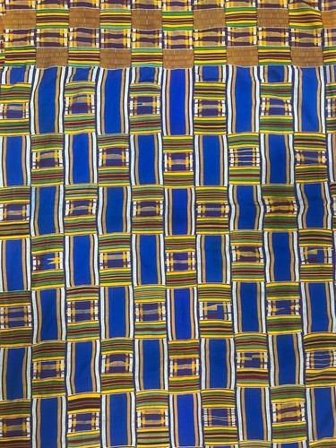 Vintage large african kente - african,