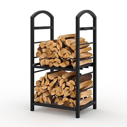 Metal fireplace storage - metal,