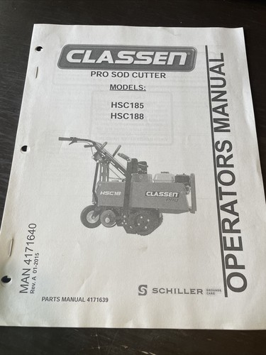 Schiller classen sod cutter - sod,