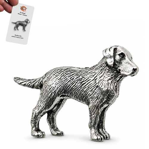 Labrador pin badge pewter lab - labrador,