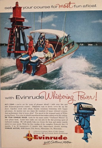 1956 print evinrude - 1956, twin