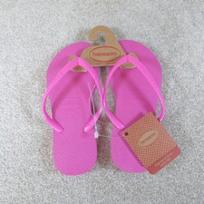 Havaianas Girls Flip Flops Slim Hollywood Pink Size 11 - 12 UK Kids