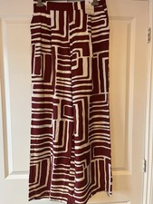 TU Ladies Wide Leg Burgundy