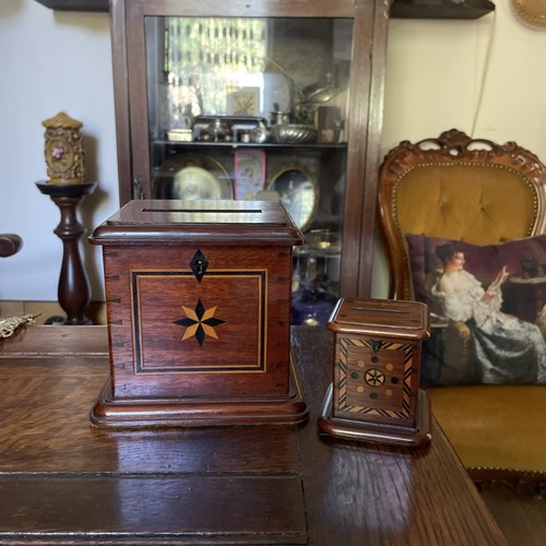 Antique inlaid wooden - wooden, pop-up