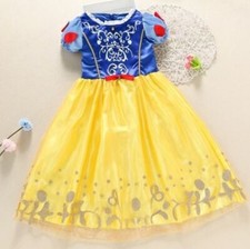 Princess Kids Fancy Dress Up Girls Fairytale Cosplay Party Costume SNOW WHITE