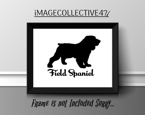 Field spaniel pet print - spaniel,