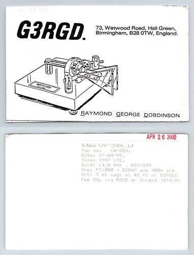 Ham radio qsl qso postcard - ham,