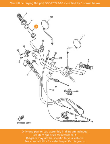 Yamaha tube throttle - tube,, guide