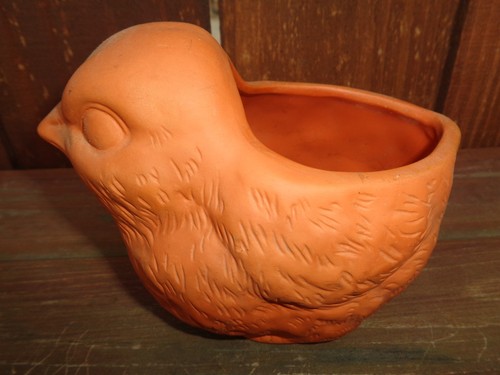 Vintage terracotta chick - vintage,