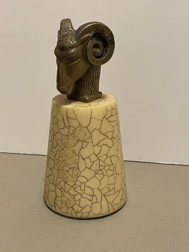 Vintage rams head paperweight - rams,