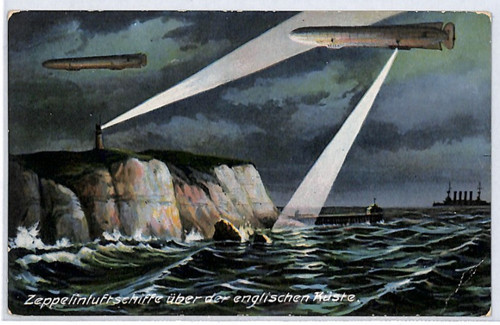 Zeppelin over english - zeppelin, coast*