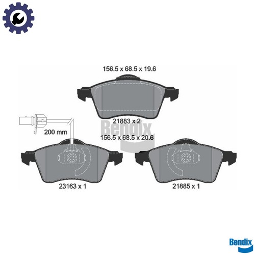 Brake pad set disc - brake,