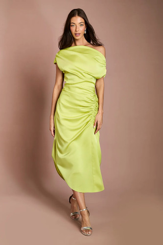 Coast olive midi dress womens - olive,