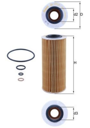Oil filter mahle fits bmw - bmw, x3