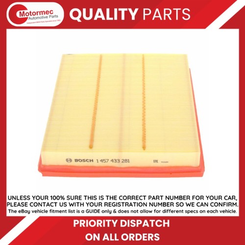 Bosch air filter fits vauxhall - fits,