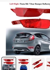 Left & Right Rear Bumper Reflector Light Fog Lamp For Ford Fiesta Mk7 VII 09-14