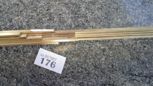 Brass strip x 1 - x, 1/8"