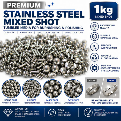 1kg stainless steel mixed shot - 1kg,