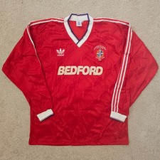 Luton Town 1987/1988 Away Long Sleeve Football shirt (XXL 46") Replica