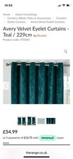 Avery Velvet Eyelet Curtains