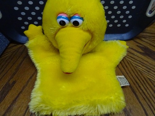 Big bird glove puppet - big,