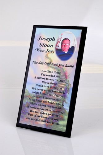 Personalised memorial photo