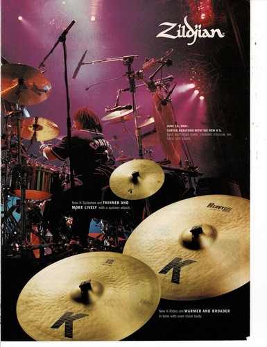 Zildjian cymbals carter - zildjian,