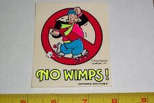 VINTAGE 80's NO WIMPS NOS