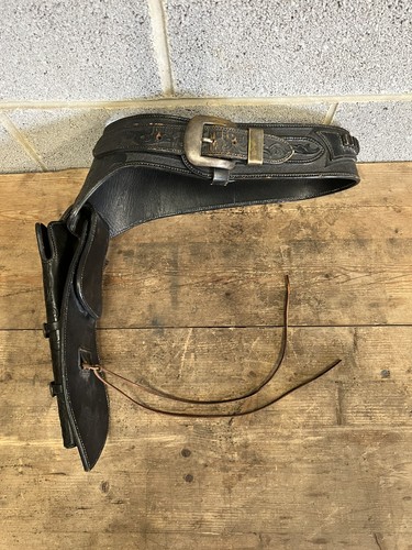 Vintage leather western black - vintage,