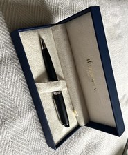 Waterman Expert Ballpoint Pen, in Black Lacquer with Chrome Coloured Metal Decor