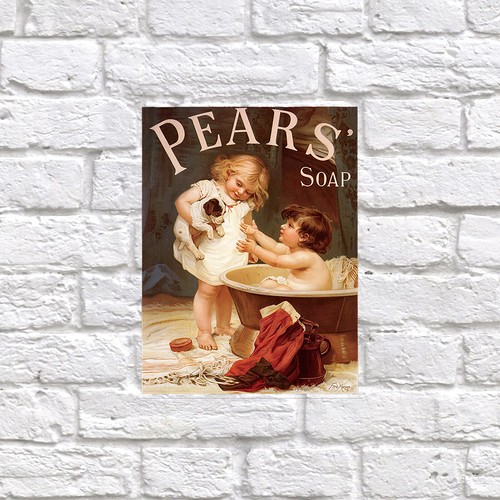 Pears soap retro tin - soap,, metal