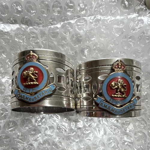 Pair silver plate - plate, napkin