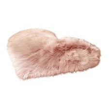 Plush Heart Shaped Carpet Area Rug Soft Comfortable Gift for Girlfriend Creative