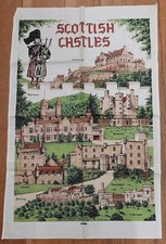 Scottish Castles tea towel