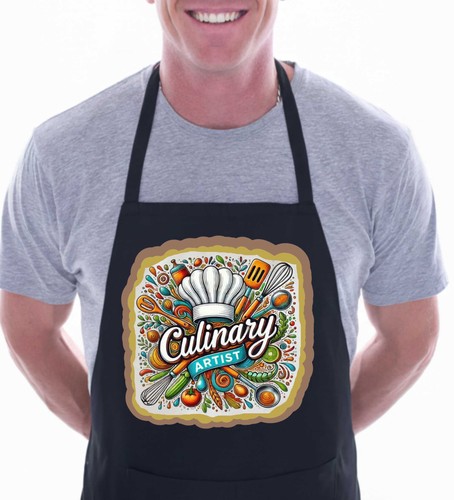Culinary artist kitchen bib - artist,