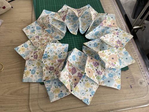 Handmade patchwork candle - ,