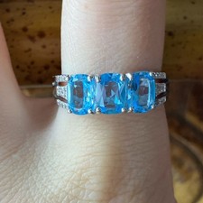 Swiss Blue Topaz Sterling