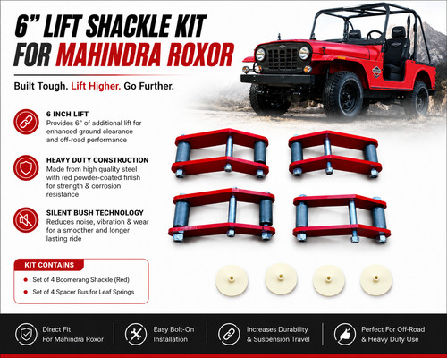 Boomerang lift shackle - 6",