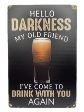 Guinness Sign Hello Darkness