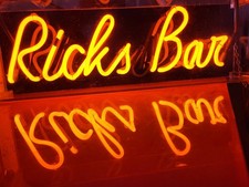 'RICKS BAR'  HANDMADE GLASS