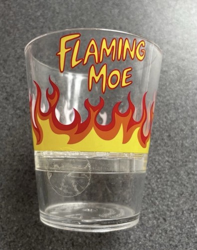Flaming moe plastic - moe', cup