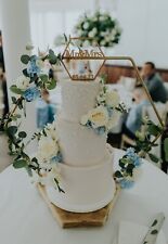 65cm Gold and Light Rustic Wedding Cake Stand 