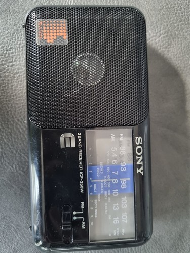 Sony icf 350w - portable, fm/am