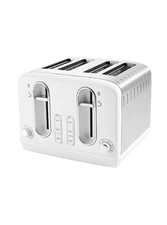 White Stainless Steel 4 Slice