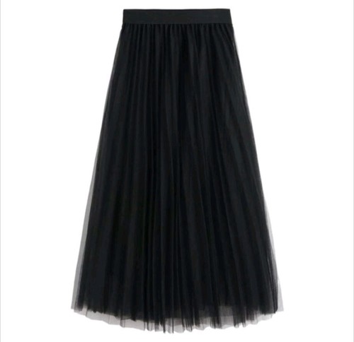 Black mesh tutu tulle maxi
