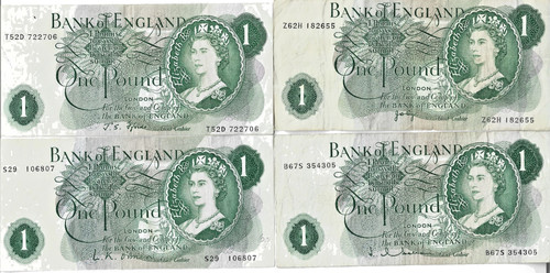 Old bank notes - notes, english