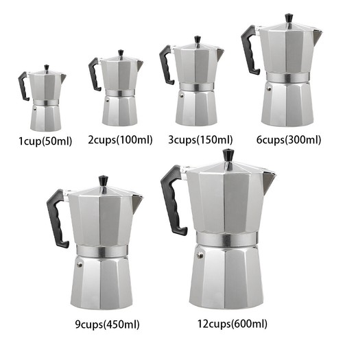 Aluminium italian coffee maker - aluminium,